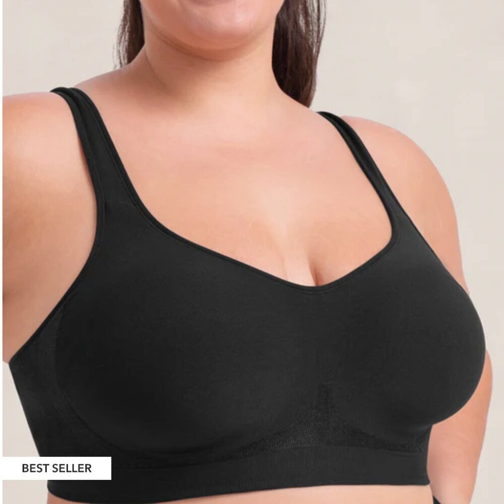Shapermint TrueKind Women's Everyday Black Comfort Bra - 2XL NWT